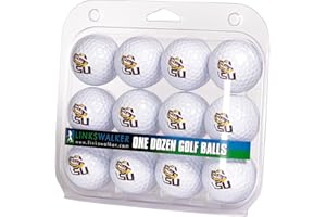 LinksWalker Collegiate Golf Balls 12 Ball Gift Pack Regulation Size 2-Piece Balls