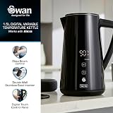Swan Alexa Smart Kettle 1.5L Voice-Controlled 6 Temp Settings Black SK14650BLKN view 2