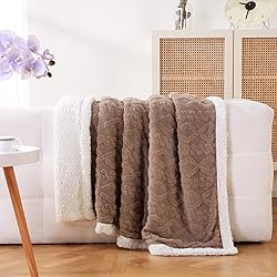 PU MEI Sherpa Throw Blanket for Couch Sofa