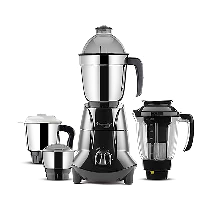 Butterfly Jet Elite 750-Watt Mixer Grinder with 4 Jars (Grey)