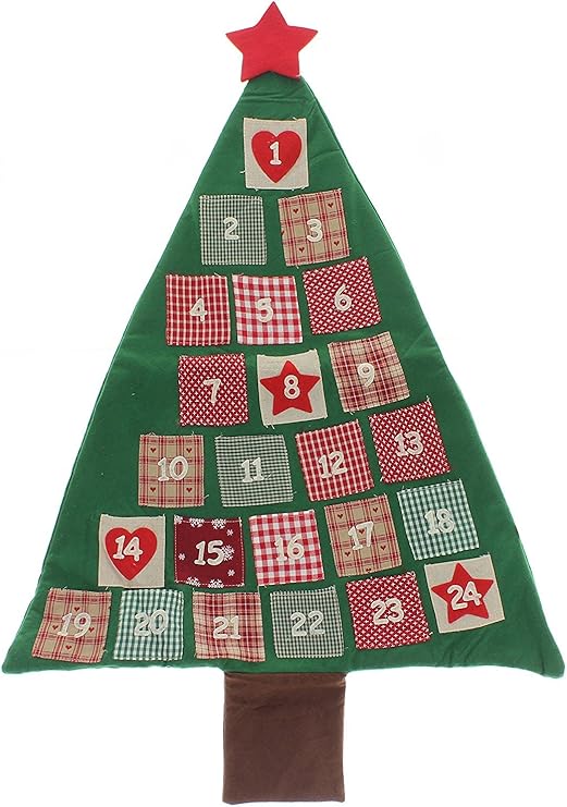 Albero Di Natale Amazon.Calendario Dell Avvento In Feltro Albero Di Natale Amazon It Casa E Cucina