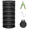 MARS HYDRO Herb Drying Rack, 2 ft 6 Layers Hanging Mesh Plant Racks with Zipper, Grow Tent Drying Rack for Herbs, Flowers, Seeds