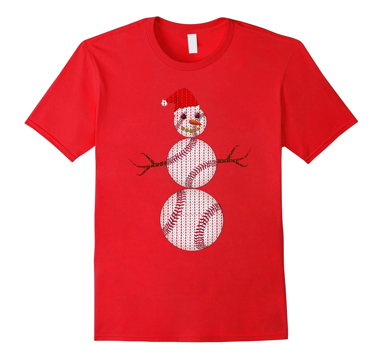 UGLY CHRISTMAS SWEATER T SHIRT Baseball Snowman X-MAS Santa-ANZ