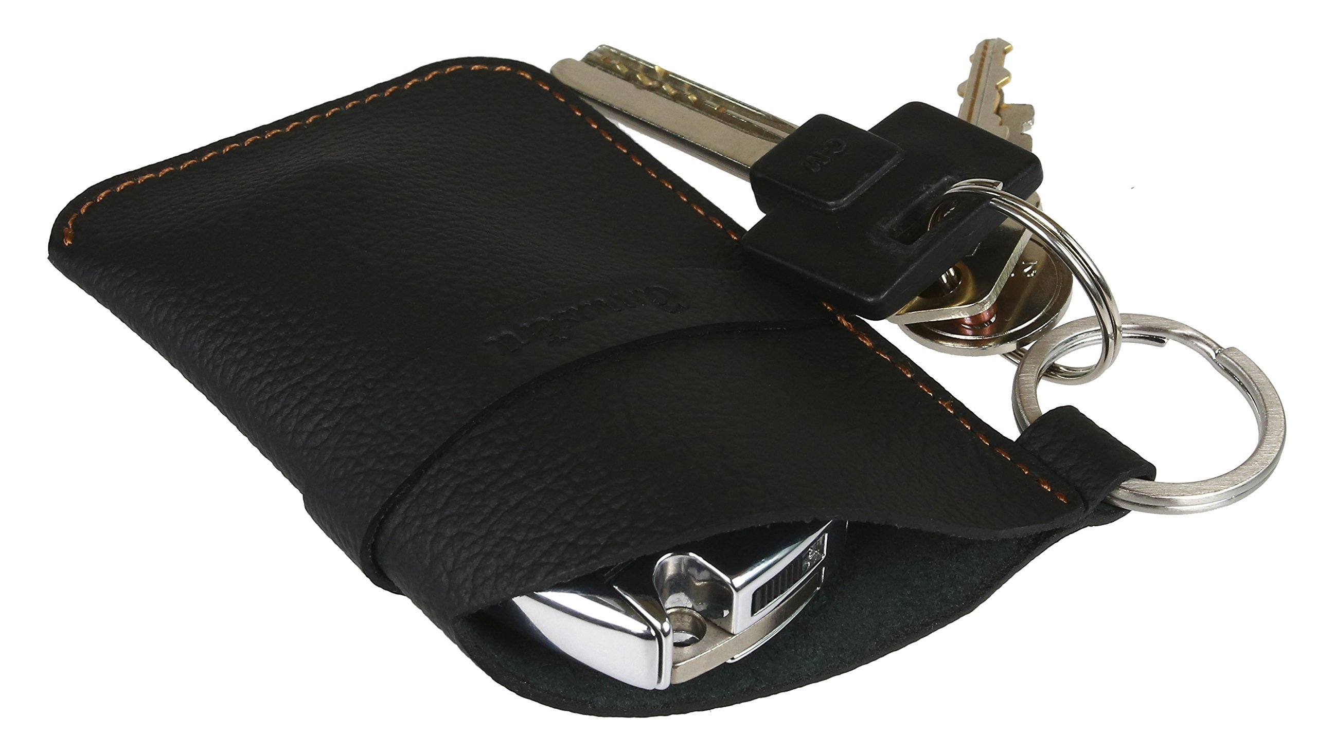 Amusent Handmade Genuine Leather Universal Organizer Pouch/Key fob/Car