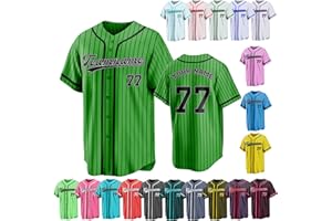 Custom Pinstripe Baseball Jersey Personalized Sports Shirts Stitched Printed Name Numbers Team Uniform