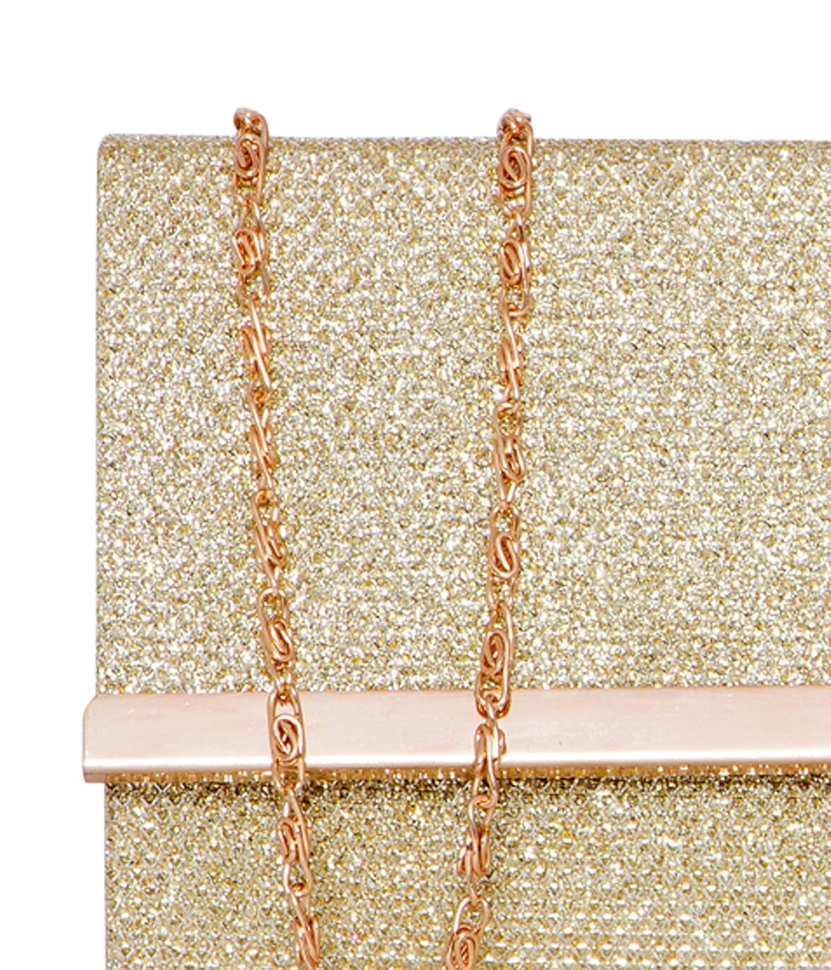 adisa cl026 gold women girls clutch sling bag