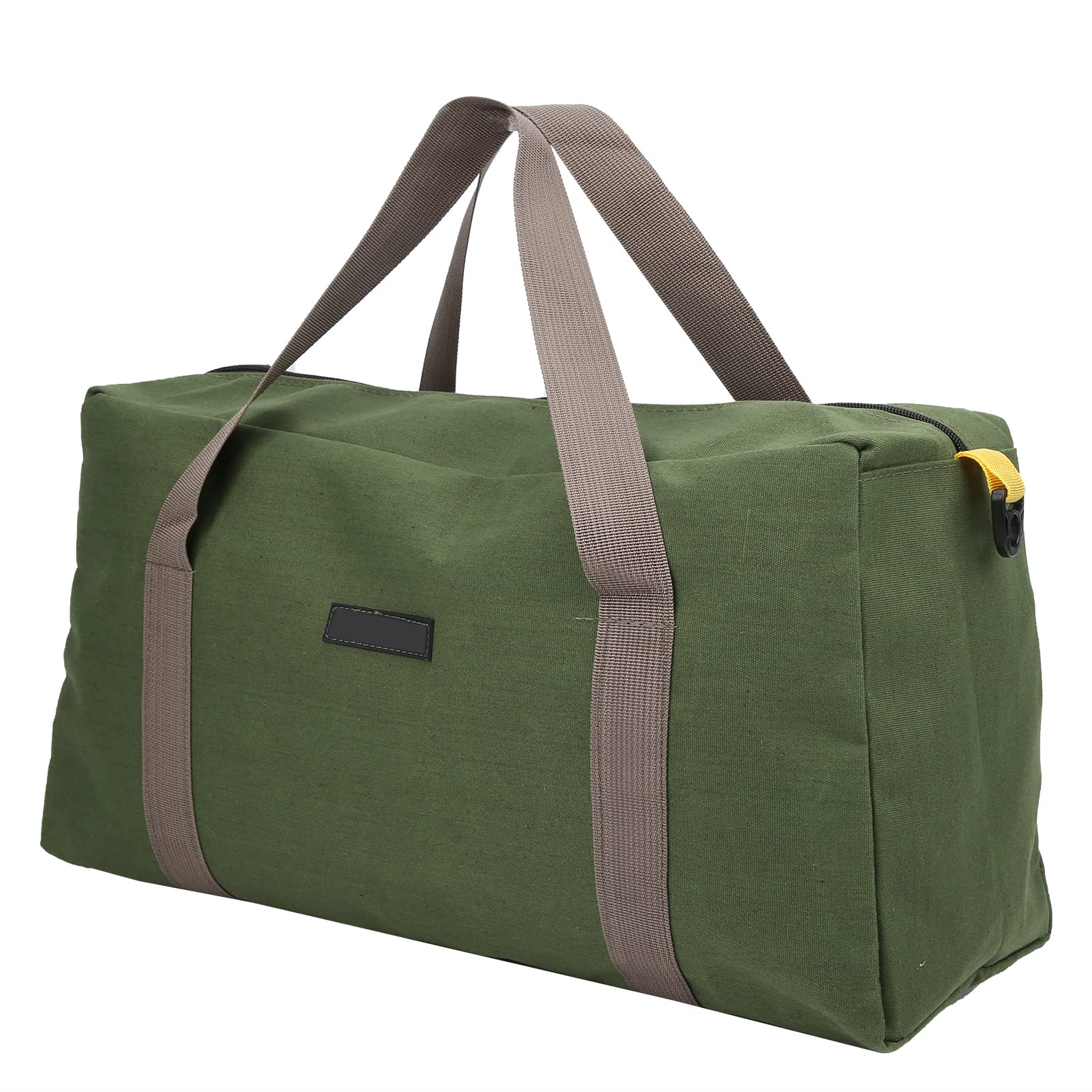 Tool Bag, 20 Inch Large Heavy Duty Canvas Waterproof and Tear Resistant Wide Open Mouth Tool Bag Organiser for Storing Many tools