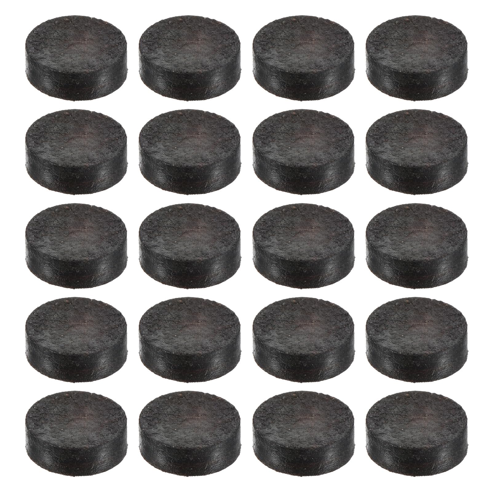 PATIKIL 13mm Pool Cue Tips, 20 Pack Pool Billiard Cue Tips Pool Stick Replacement Tip Snooker Cue Tips for Pool Cue, Brown