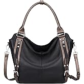 Over Earth Genuine Leather Handbags for Women Hobo Shoulder Bags Ladies Tote Bag