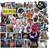 Babymiu BG3 DND Stickers(50 Pcs,Large Size). Game Gaming Vinyl Decals Gifts Merch Party Supplies for Water Bottles Skateboard Luggage Laptop Kids Teens Adult