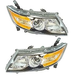 TRQ 2 Piece Headlight Assembly Set Driver