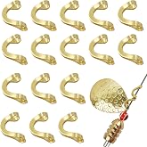 Fishing Clevis Easy Spin U-Shaped Brass Links, 120/250pcs Quick Change Spinner Clevis Spinner Blade for Lure Making Spinnerbait Parts Accessory Freshwater Saltwater