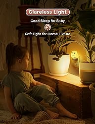 L LOHAS LED Owl Night Light for Kids, 3D Owl Night