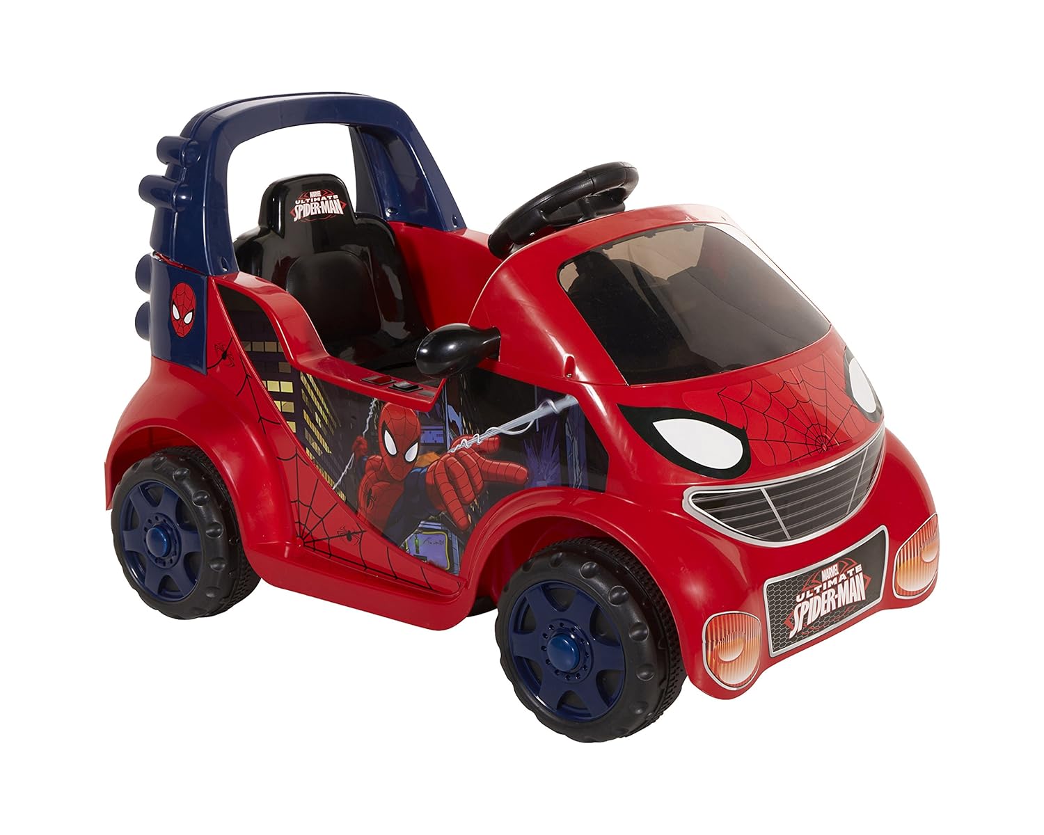 Car Power Wheels Battery Spiderman Electric Kids Ride Toy Play Boy