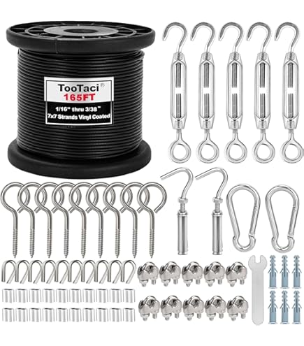 Kit De Suspension De Guirlande Lumineuse, Câble Métallique