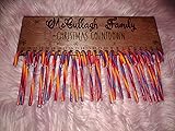 Christmas Advent Calendar - Personalised Candy Cane