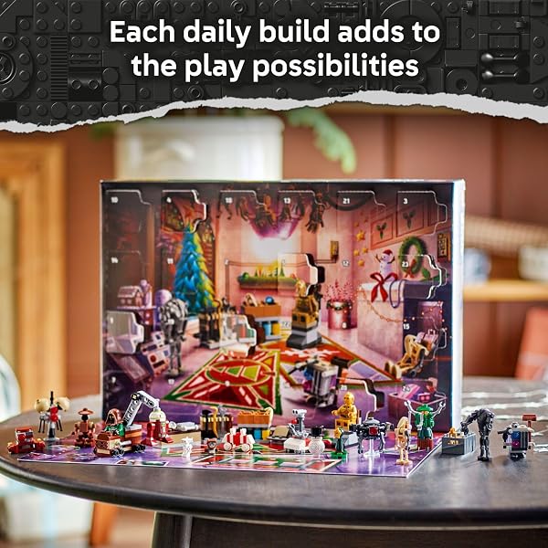 LEGO STAR WARS ADVENT CALENDAR 2025 KIDS TOY – HOLIDAY COUNTDOWN PLAYSET WITH 24 TOYS FOR BOYS & GIRLS, AGES 6+ – INCLUDES C-3PO & BB-8 FIGURES – STAR WARS GIFT IDEA FOR CHRISTMAS – 75418