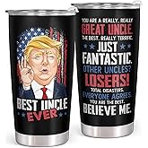 Mocosweeties Gifts for Uncle from Niece Nephew - Fathers Day Gift for Uncle - Birthday, Father's Day, Christmas Uncles Gifts for Men - Funny Gift Ideas for Uncles from Niece, Nephew - 20 Oz Tumbler