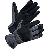 SKYDEER Super Soft and Warm Winter Gloves with Deersplit Leather Suede and 3M Thinsulate Insulation for Cold Weather SD5176T