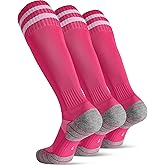 CWVLC Soccer Socks for Kids Youth Adult, Cotton Football Softball Baseball Socks