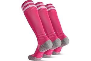 CWVLC Soccer Socks for Kids Youth Adult, Cotton Football Softball Baseball Socks