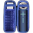 co2CREA Hard Travel Case Replacement for Ultimate Ears UE Boom 4 / Boom 3 Portable Bluetooth Wireless Speaker (Black Case + Inside Lagoon Blue)