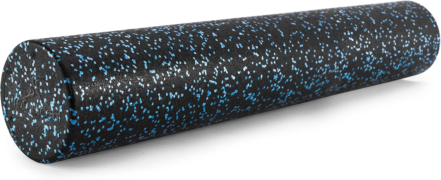 ProsourceFit Speckled Foam Roller - Black/Blue 36x6 : Sports & Outdoors