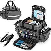 Damero Professional Medical Bag Empty, First Responder Trauma Bag with Detachable Dividers for Home Health Care, EMT, EMS, Gray(BAG ONLY)