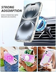 iMangoo for iPhone 16 Case Sparkly Pretty Cute