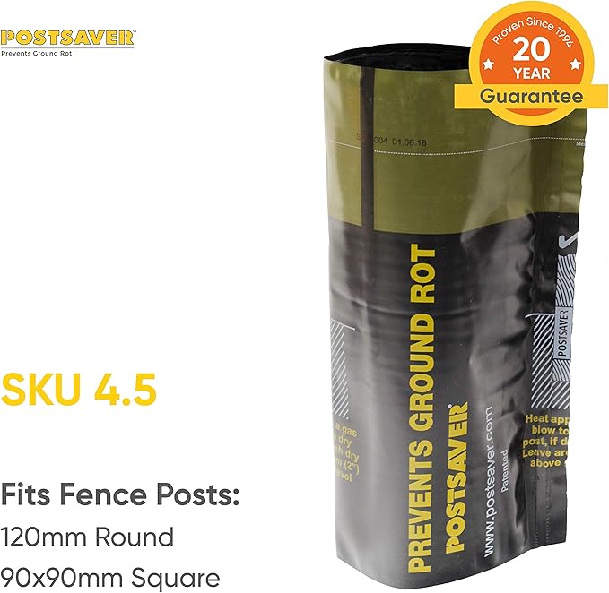 POSTSAVER 1 Sleeve Protect Wood Where Decay & Rot is