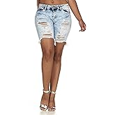 V.I.P. Jeans Womens Denim Jeans Acid Washed Blue Active Wear for Summer
