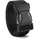 CHAOREN Tactical Belt Men - 1.5" Stretch Belt for Work - Quick Release for Military Casual Jeans EDC Hiking