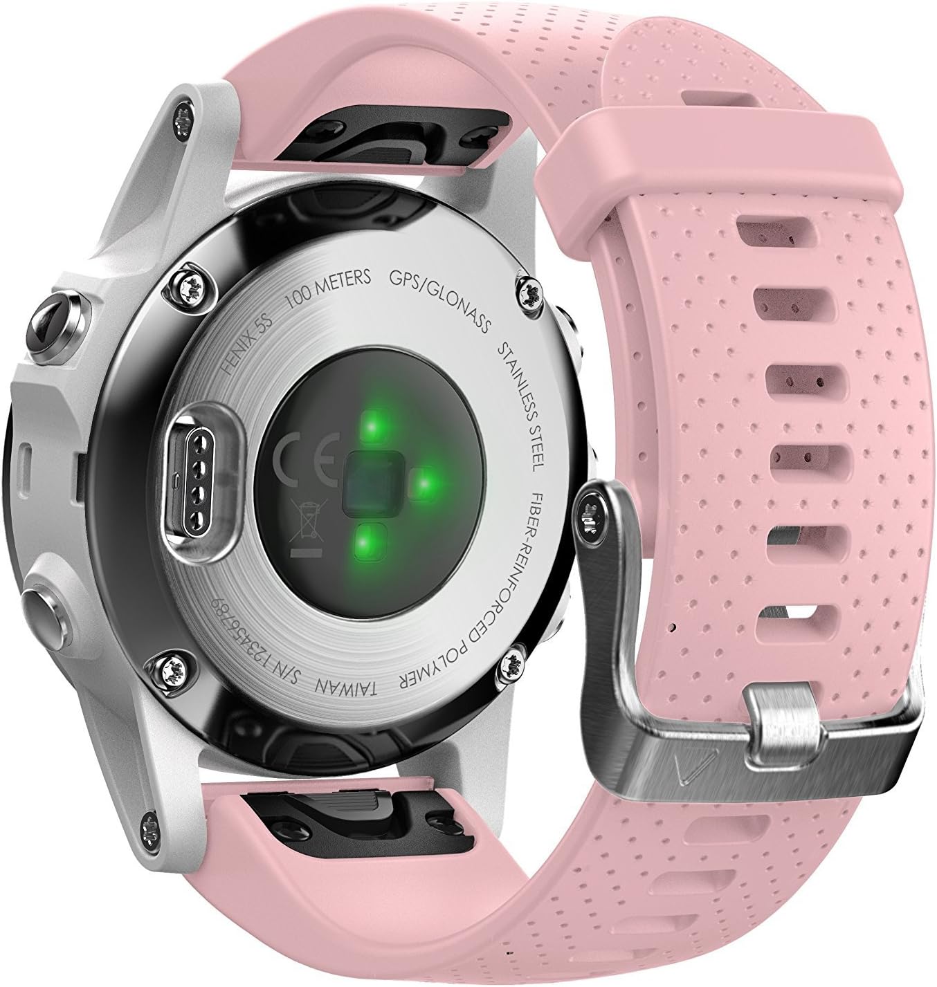 Shieranlee Compatible with Garmin Fenix 7S/5S/6S Silicone Sport Band 20mm Easy Fit for Fenix 7S/5S Plus/6S Pro/Solar/Sapphire Solar