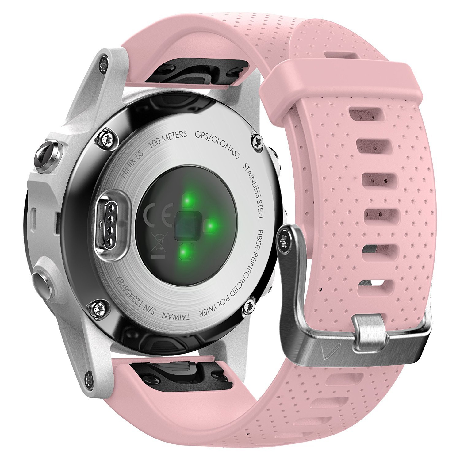 Shieranlee Compatible with Garmin Fenix 7S/5S/6S Silicone Sport Band 20mm Easy Fit for Fenix 7S/5S Plus/6S Pro/Solar/Sapphire Solar