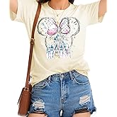 Magical Shirt for Women Magic Kingdom T Shirt Family Vacation Tee Princess Castle Casual Short Sleeve Tops