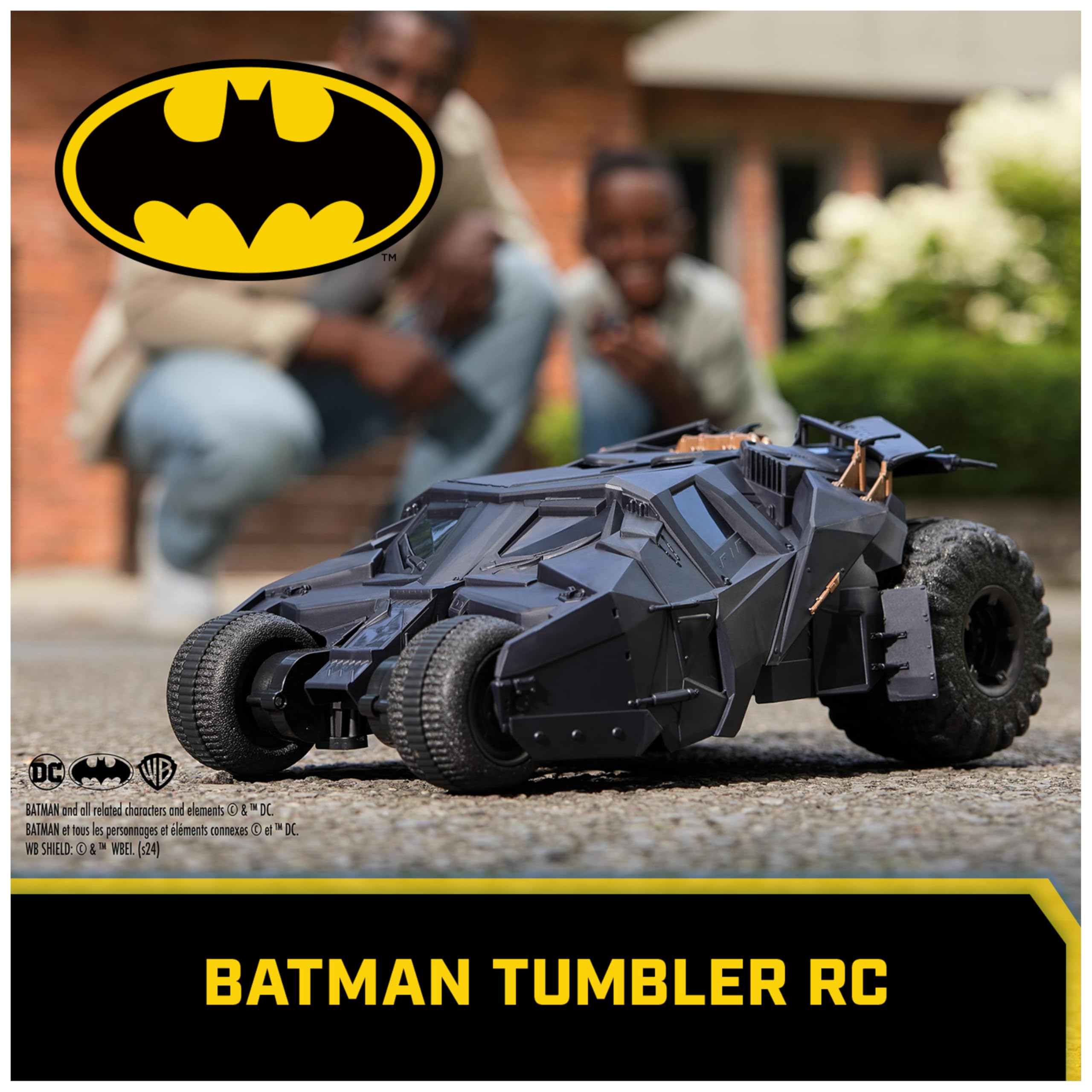 DC Comics - Batman Tumbler RC, ferngesteuertes Fahrzeug im Design der The Dark Knight Trilogie, Maßstab 1:15, für große und kleine Fans ab 4 Jahren 2