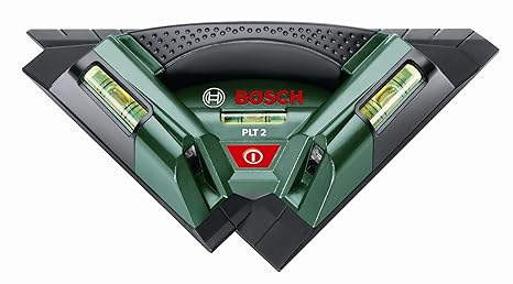 Bosch DIY Fliesenlaser PLT 2, 3x Batterien AA, Universalhalterung (Arbeitsbereich 7 m, 0,5 mm/m Messgenauigkeit)
