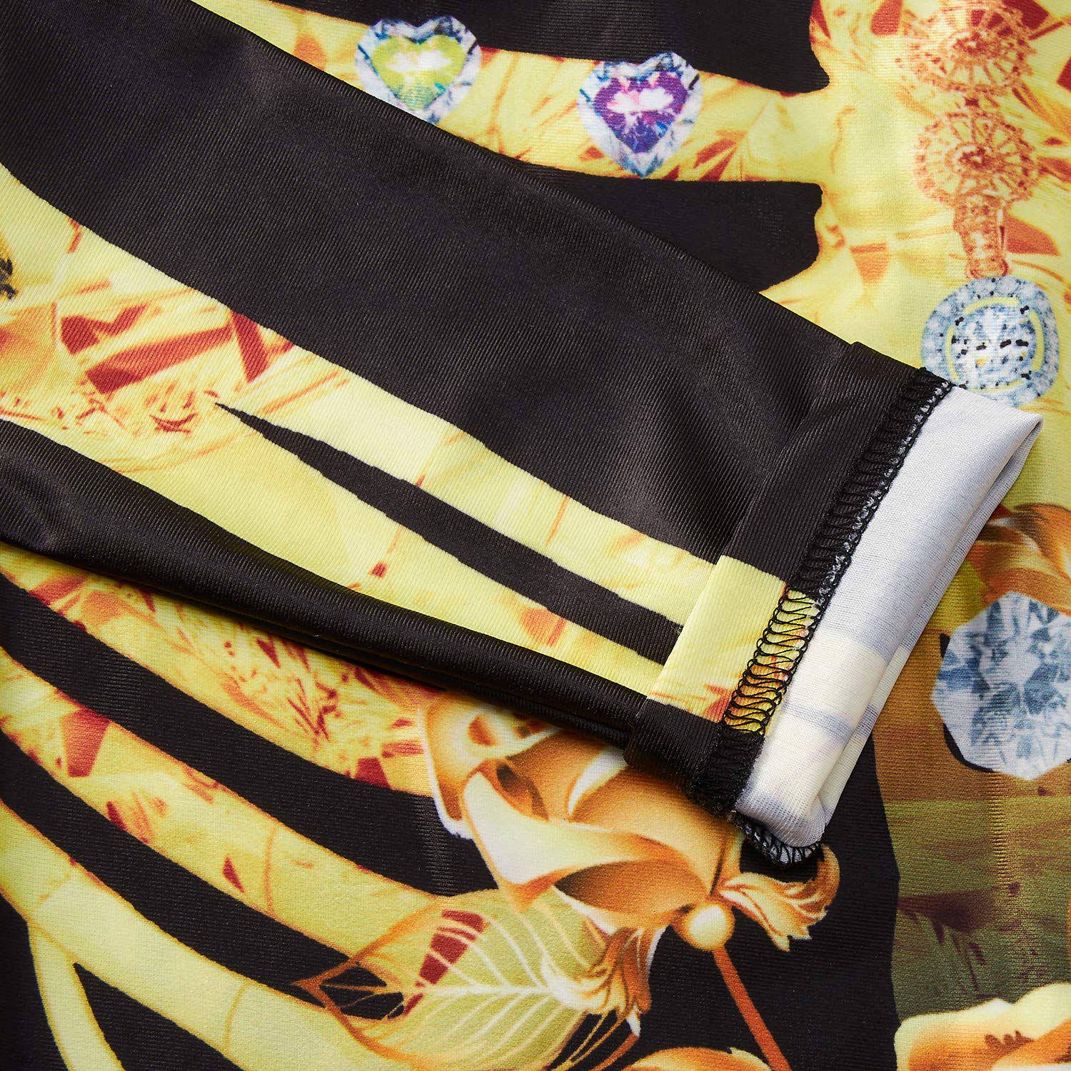 RAISEVERN3D gráfico de la Flor de Oro Impreso Scary Zombie Onesies de Halloween Trajes de Manga Larga Atractiva del Cosplay Esqueleto del Mono del Estiramiento Body Completo