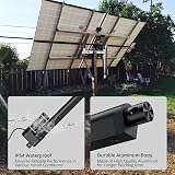 Justech 12V Heavy-Duty Linear Actuator 450LBS 8in 200mm IP54 Black view 5