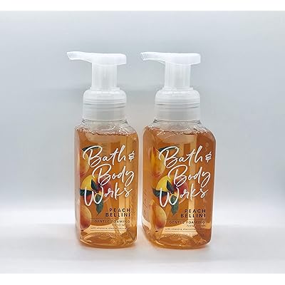 Bath&amp;Body Works Gentle Foaming Hand Soap Peach Bellini, 8.75 Ounce, (Pack of 2)