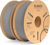 ELEGOO PLA Plus Filament 1.75mm Grey 2KG Dual Pack 1kg Spool UK