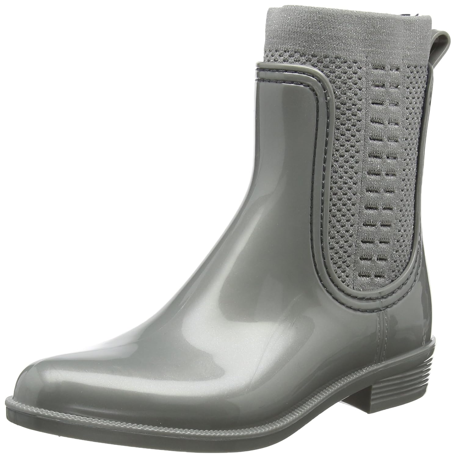 tommy knit rain boot