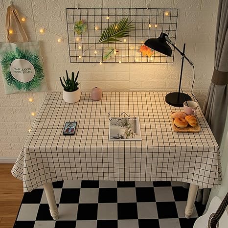 Amazon テーブルクロス コットン 90 90 おしゃれ カラー 綿 食卓 パーティー ダイニング キッチン 装飾 汚れ防止 テーブルカバー リネン 長方形 お手入れ簡単 テーブルマット インテリア 高級感と品を兼ね備えてる 新築祝い 食卓カバー テーブルクロス オンライン通販