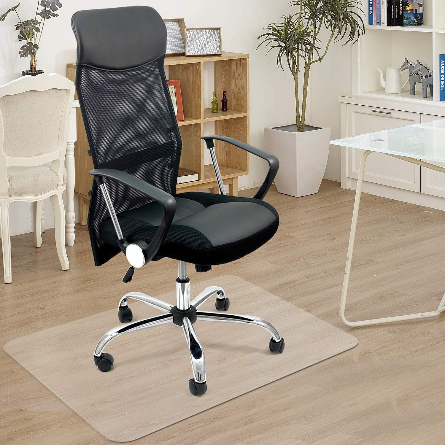 Azadx Home Office Chair Mat 30'' x 48'', Transparent Hard Floors Protector Rectangle, Office Chair Mats for Hard Surfaces (30 x 48'' Rectangle): Kitchen & Dining