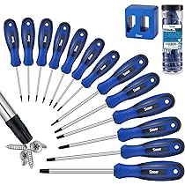 HARFINGTON T7 Torx Head Screwdriver Bit 1/4" Hex Shank 2