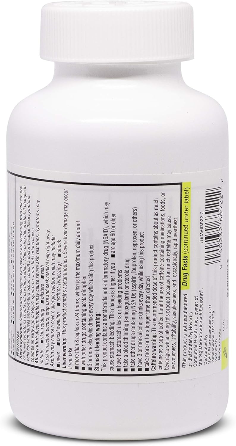ValuMeds Extra Strength Headache Relief Caplets (300-Count) | Nonsteroidal Anti-Inflammatory Pain Reliever | Arthritis, Muscles, Joints: Health & Personal Care