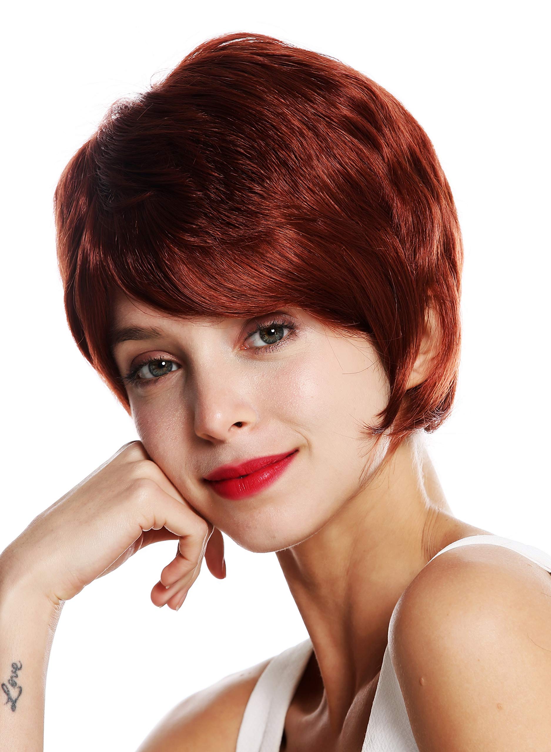 WIG ME UP - VK-50-130 quality women's wig short bushy boyish red copper red
