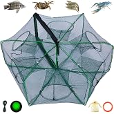 The Magic Foldable Fishing Trap, Folding Fishing Net，2024 Upgrade Auto-Foldable Strengthened Fishing Trap Net, Minnow Traps for Bait Fish，Fish Traps，Crawfish Trap，Minnow Trap