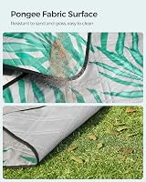 SONGMICS Picnic Blanket 300 x 200 cm Large Waterproof Mat Fern Grey GCM100G02 view 4