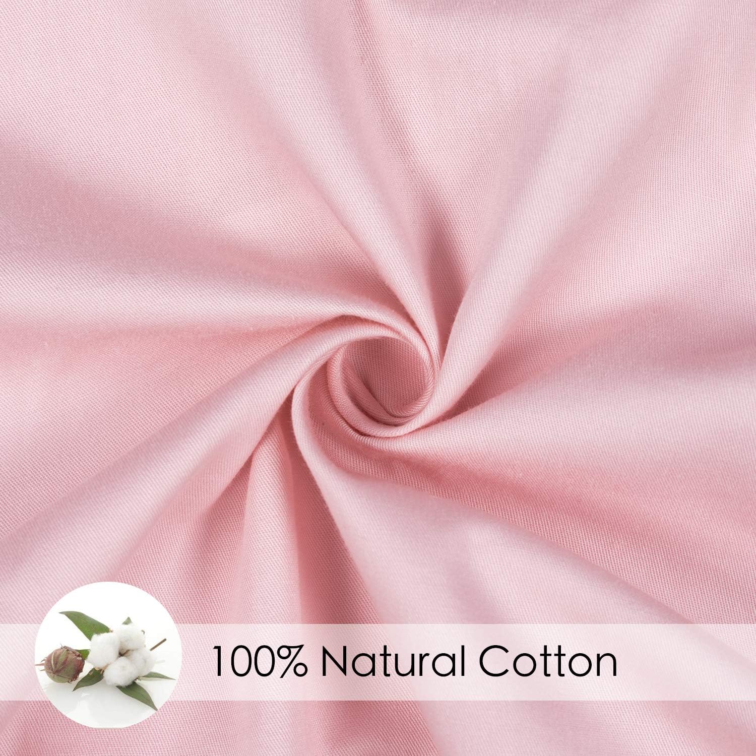 TILLYOU Large Zipper Personalized Pregnancy Pillo Cover, 100% Egyptian Cotton Fully Body Maternity Replacement Pilllowcase, Soft Breathable, Fit Standard U Shaped Pillow, Pink: Kitchen & Dining